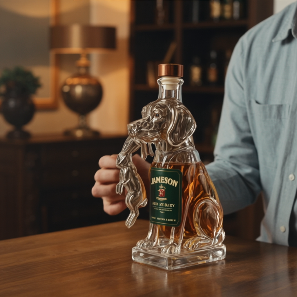 Bouteille de Whiskey - Ădition Chien