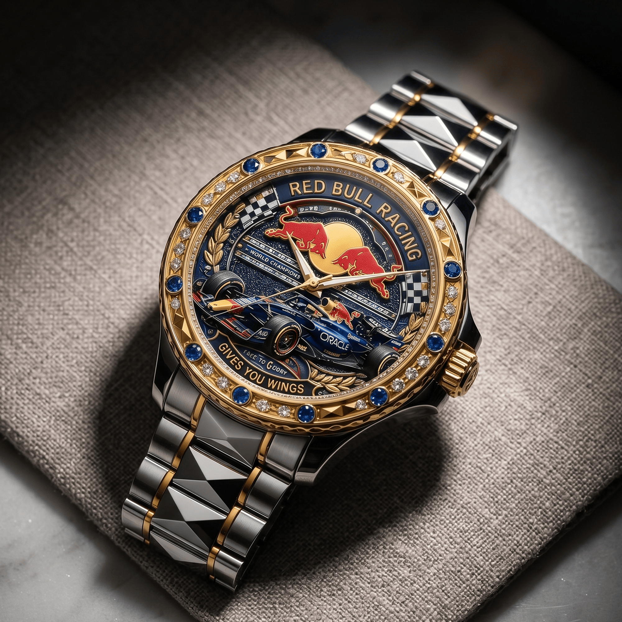 Montre Bicolore avec Saphirs - Édition Red Bull Racing