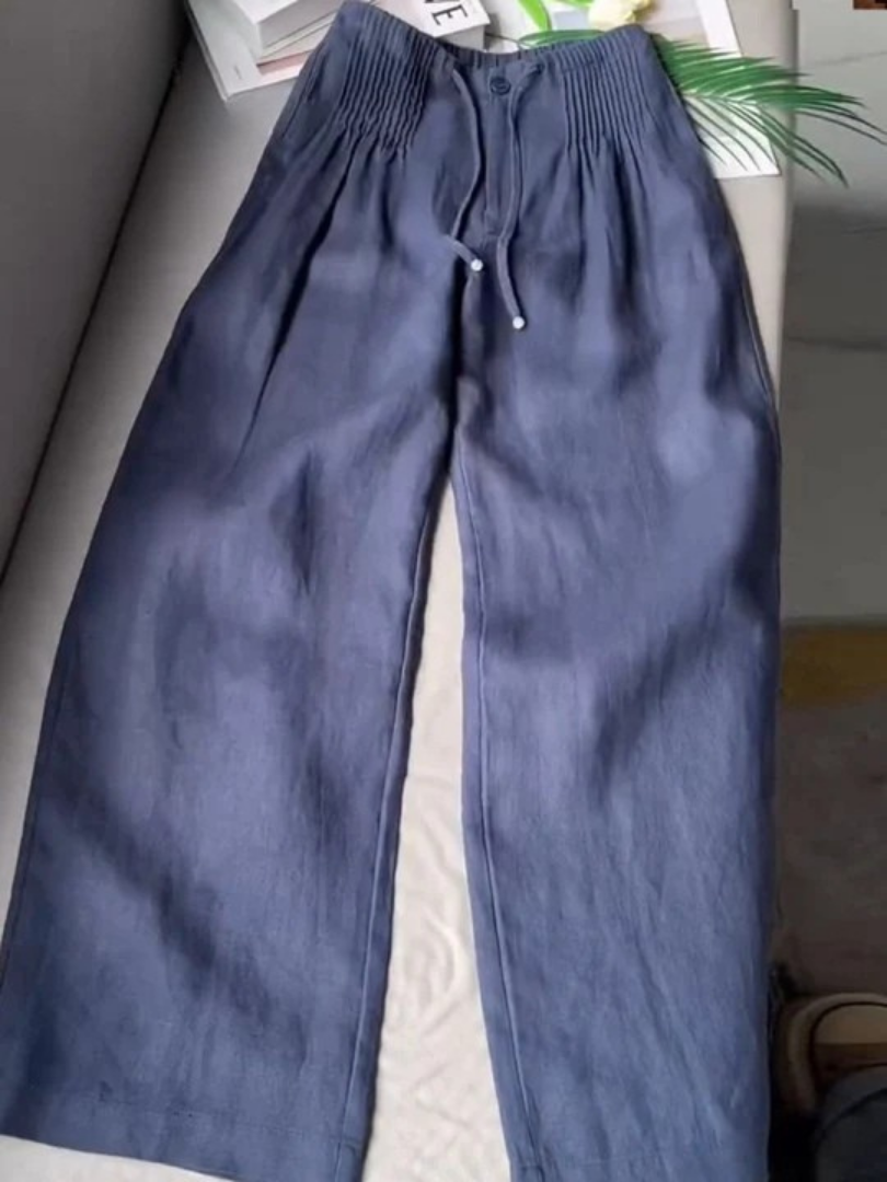 Camille | Pantalon en Lin à Jambes Larges