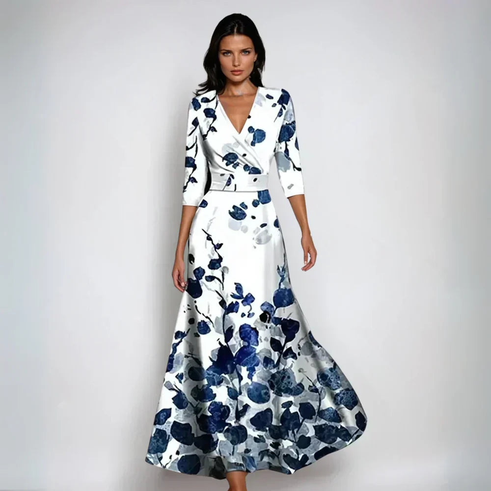 Eliana™ | Robe A-Line Florale Élégante
