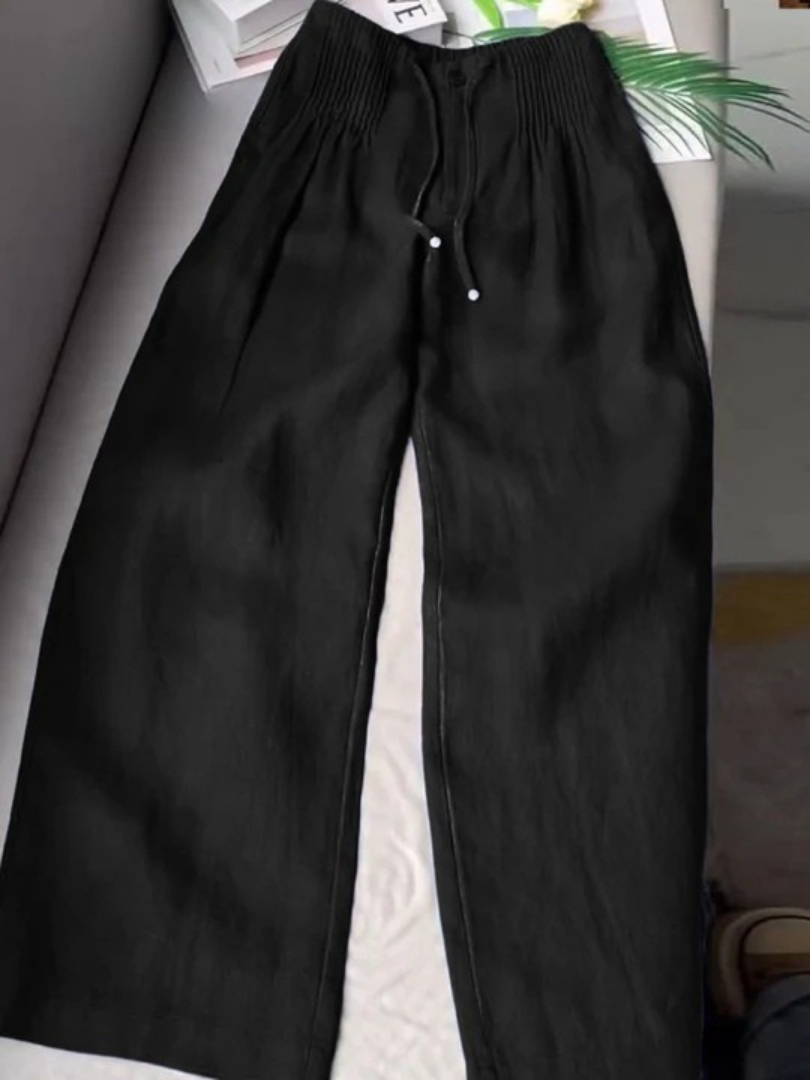 Camille | Pantalon en Lin à Jambes Larges