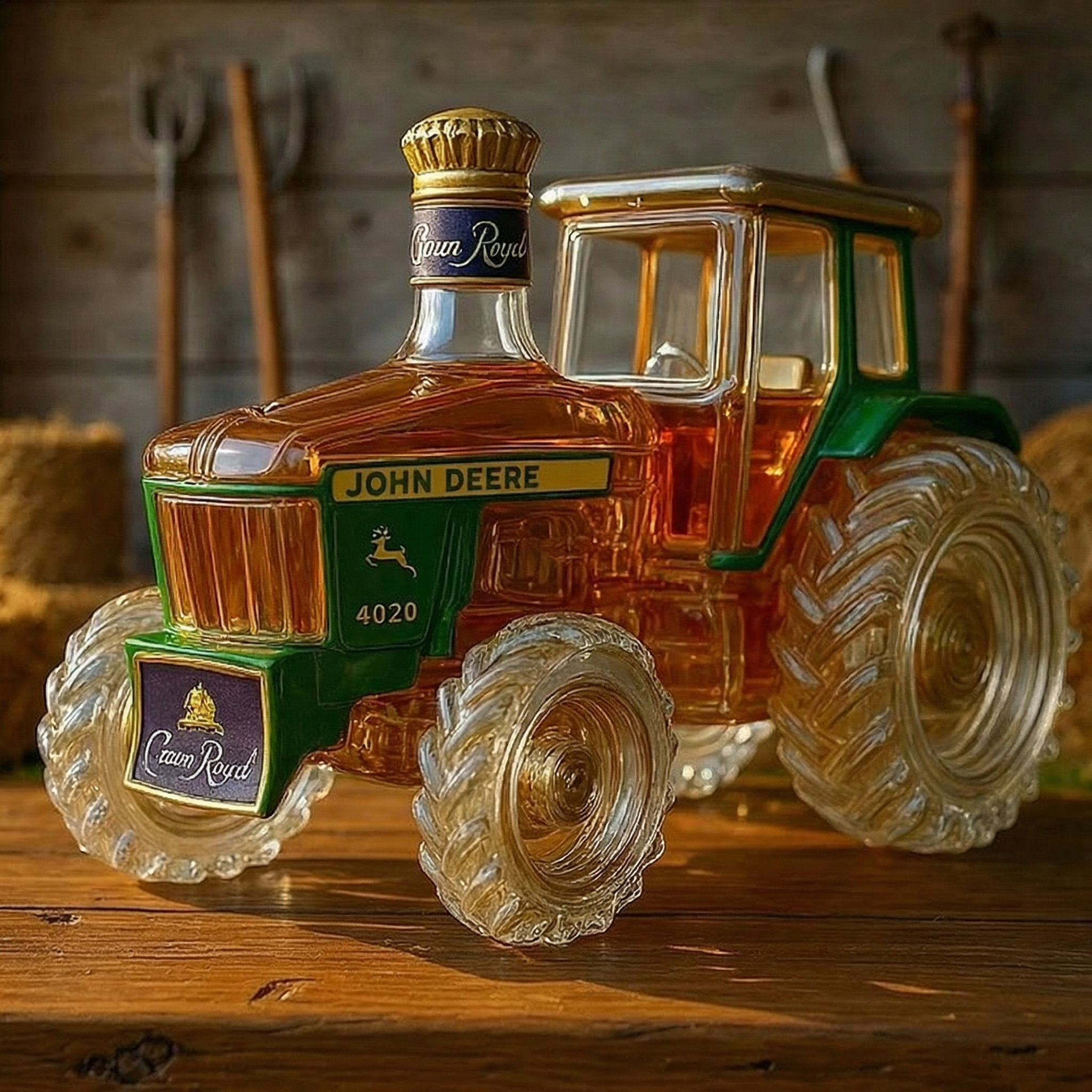4020 Bouteille de Whisky en Verre